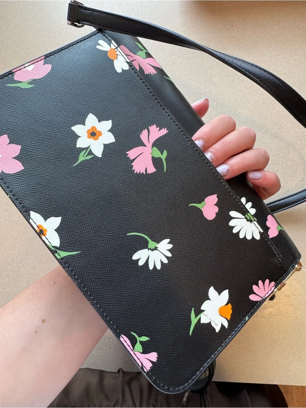 Kate Spade New York Madison Floral Waltz Flap Convertible Crossbody bag NWT